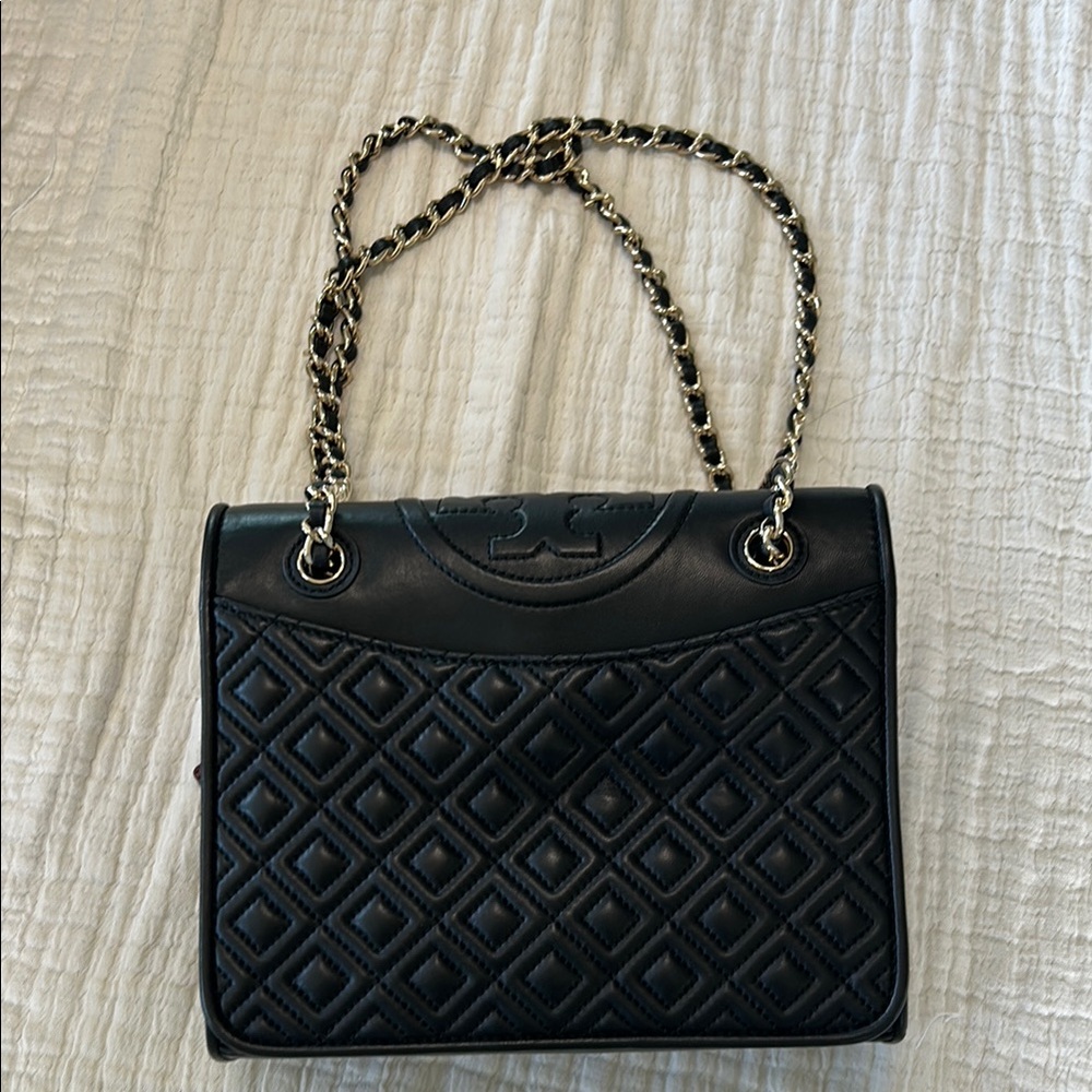 Tory Burch Black Quilted Handbag